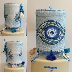 Hand painted dispenser cover