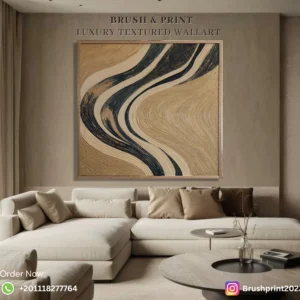 Framed Textured Wall art with Acrylic Painting on Wood