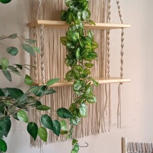 Macrame Double Shelf Wall Hanging