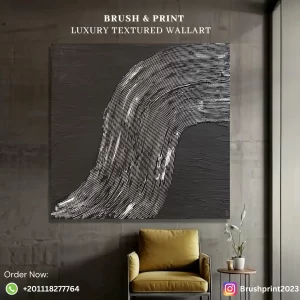 Unique textured wall art with acrylic painting on wood without frame