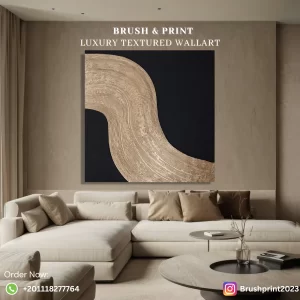 Unique textured wall art with acrylic painting on wood without frame