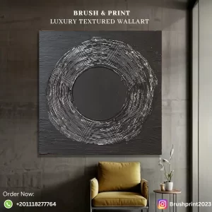 Unique textured wall art with acrylic painting on wood without frame