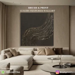 Unique textured wall art with acrylic painting on wood without frame