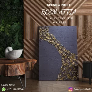 Unique textured wall art with acrylic painting on wood without frame